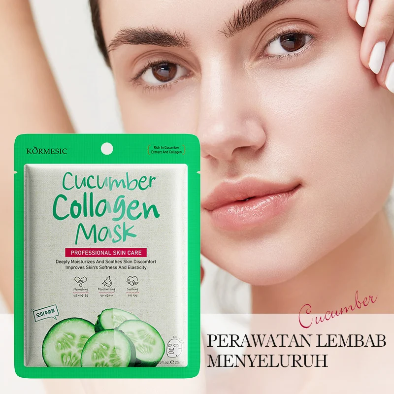 Cucumber Collagen Masks: Deep Hydration & Enhanced Skin Elasticity